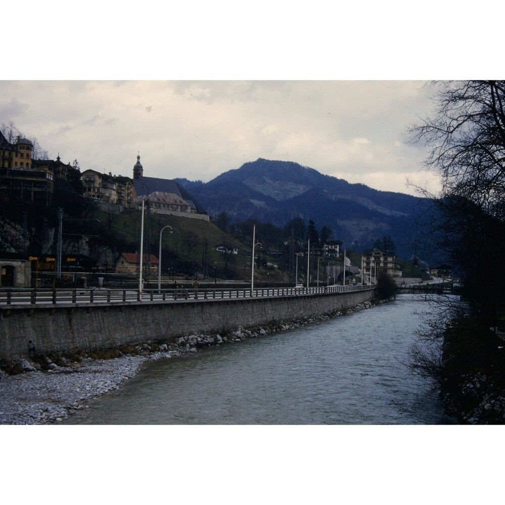 Kodak 35mm 1950s Red Border Kodachrome, Berchtesgaden River, Berchtesgaden, Ger - Picture 1 of 1